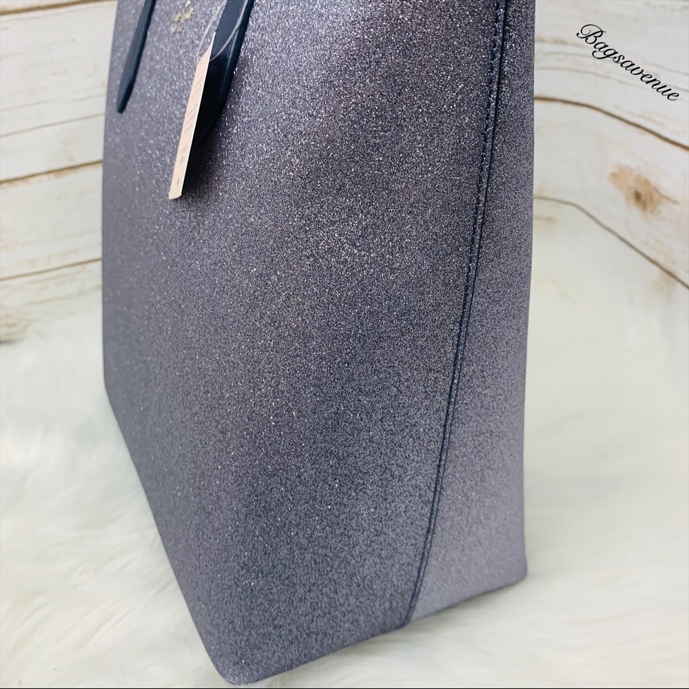 - Holiday Dusk Navy Kate spade joeley Tote Glitter - Picture 3 of 8